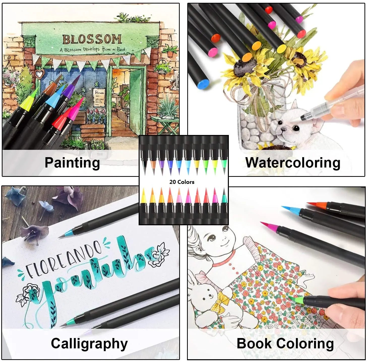 Pinselstifte Aquarellstifte Mit Befüllbaren Wassertankpinsel Malerei