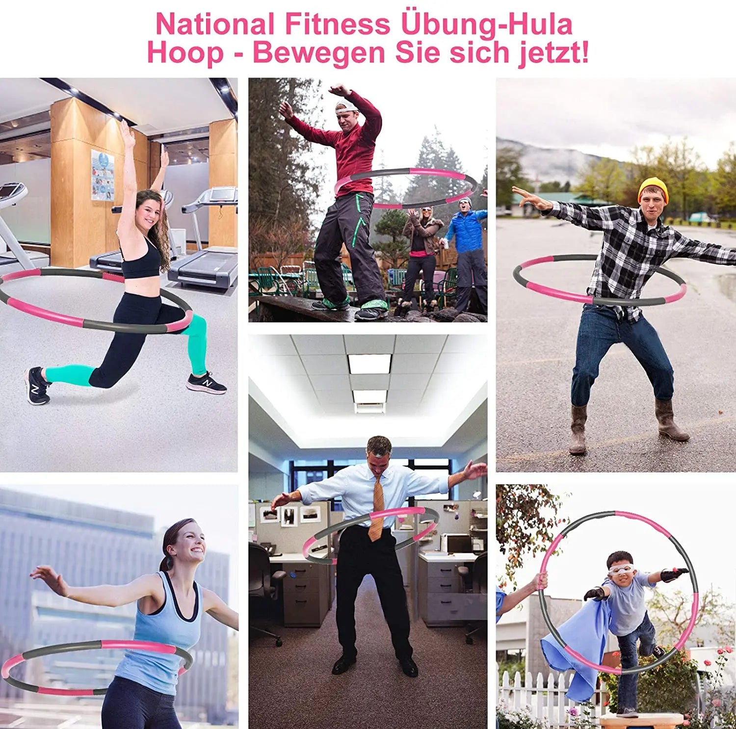 Hula Hoop Reifen 8 Teile