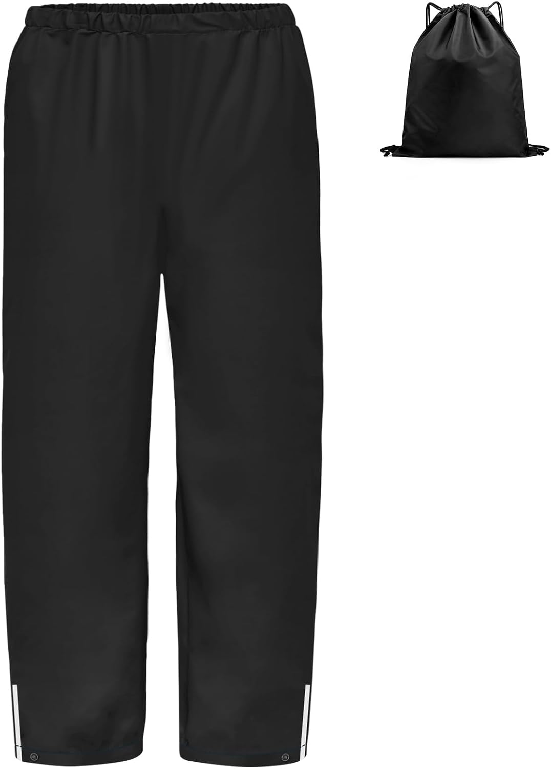 Kinder Regenhose wasserdicht & atmungsaktiv mit Reflektor – inkl. Tasche (Gr. 132–162)