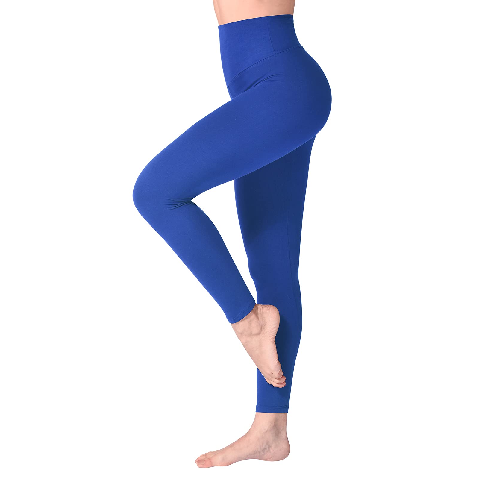 Leggings Damen High Waist - Blickdicht Leggins mit Bauchkontrolle für Sport Yoga Gym