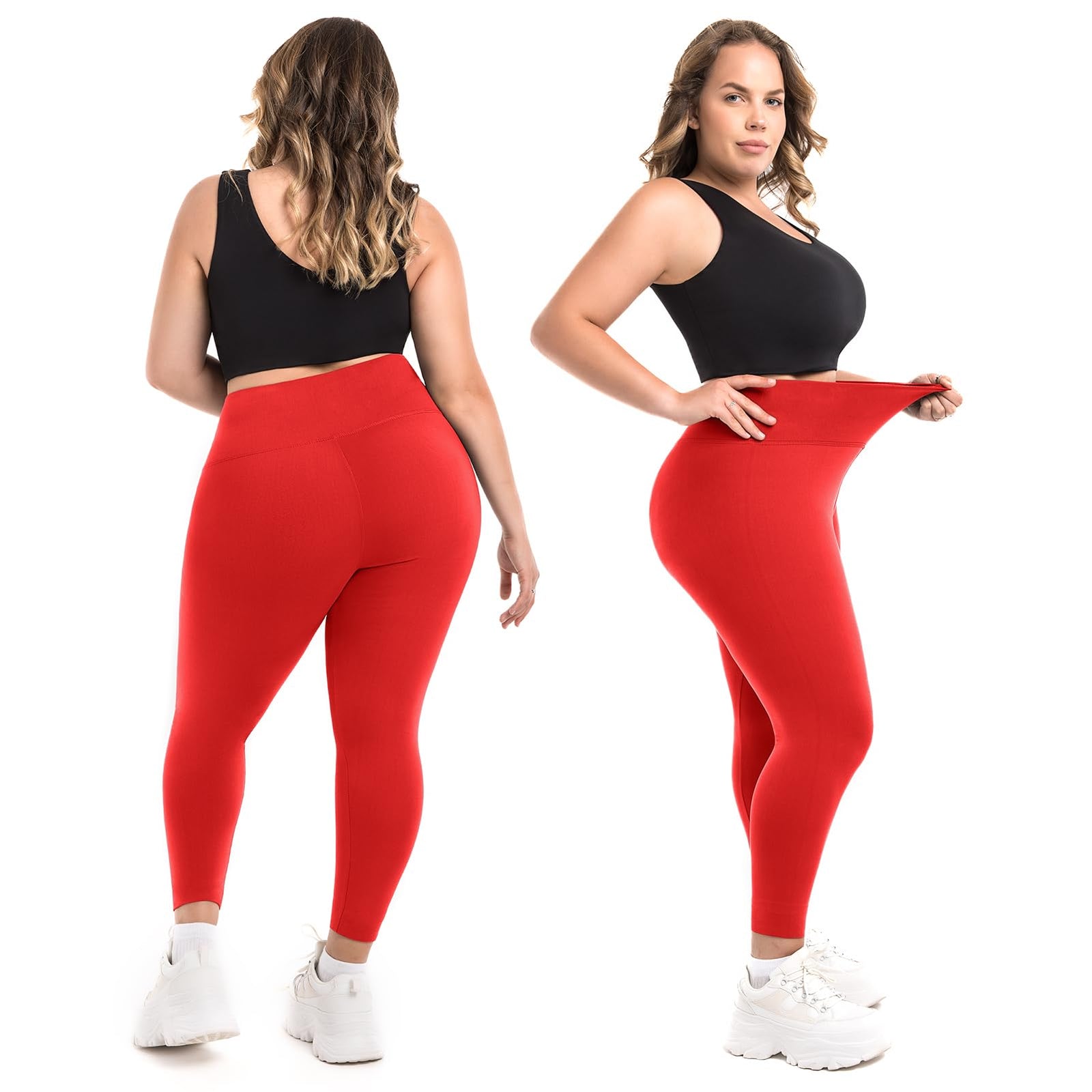 Leggings Damen Plus Size Große Größen High Waist Sport Leggings Damen für Gym Outdoor