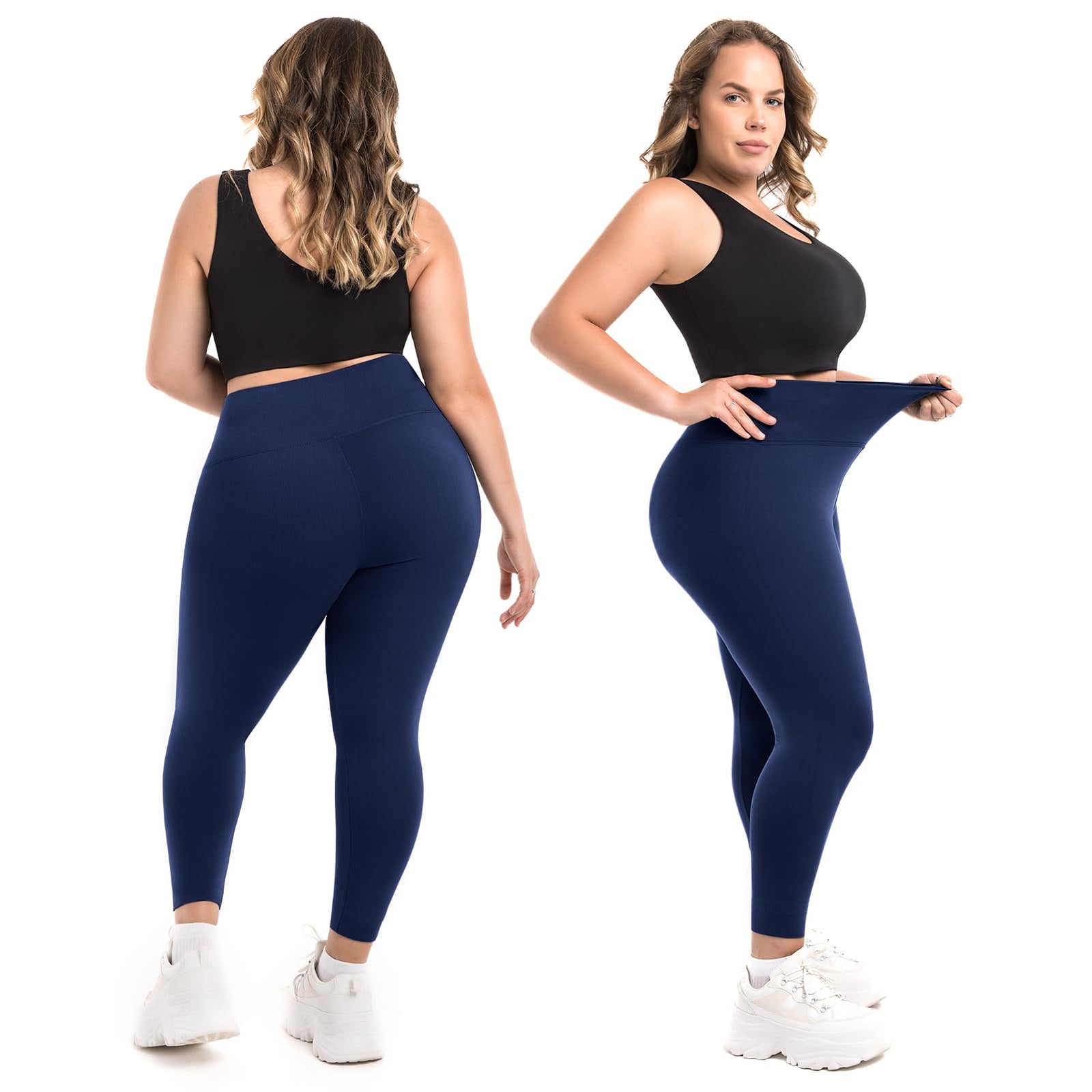 Leggings Damen Plus Size Große Größen High Waist Sport Leggings Damen für Gym Outdoor