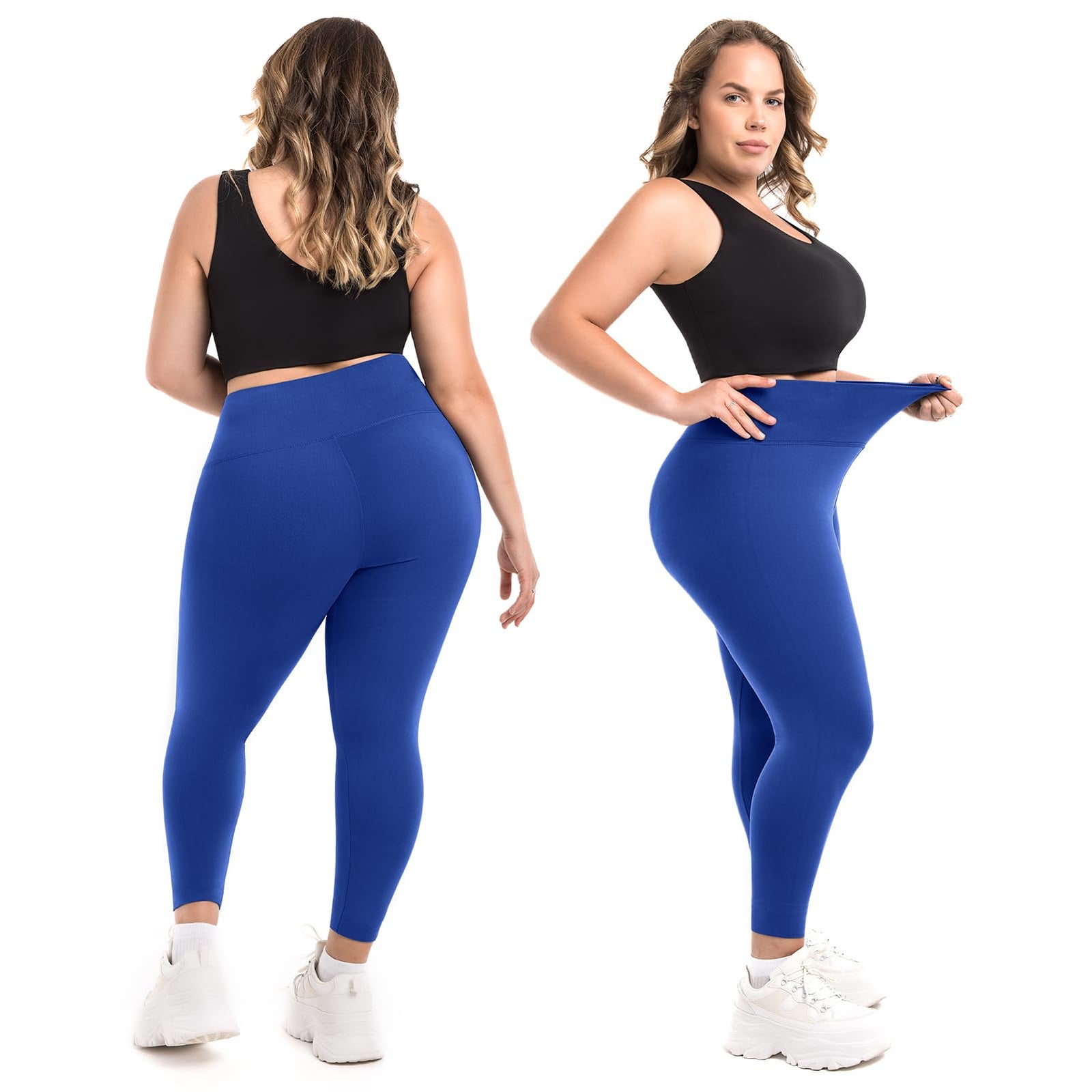 Leggings Damen Plus Size Große Größen High Waist Sport Leggings Damen für Gym Outdoor