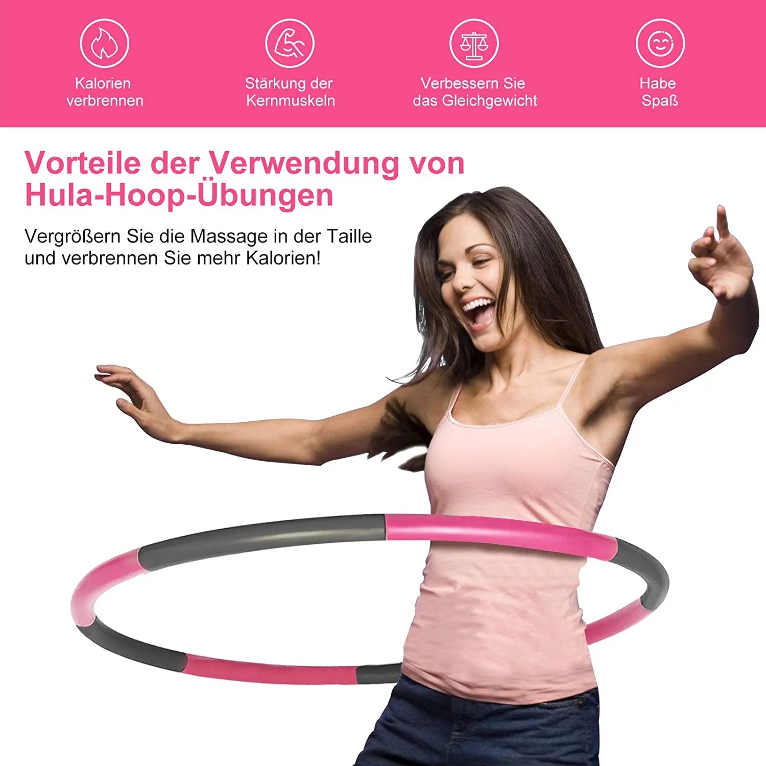 Hula Hoop Reifen 8 Teile