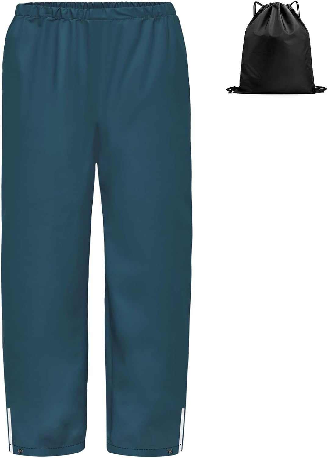 Kinder Regenhose wasserdicht & atmungsaktiv mit Reflektor – inkl. Tasche (Gr. 132–162)