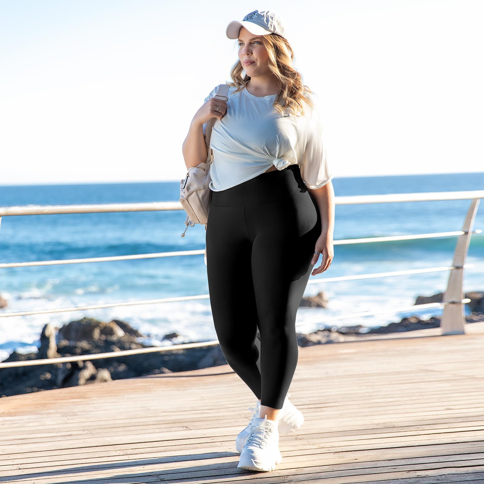 Leggings Damen Plus Size Große Größen High Waist Sport Leggings Damen für Gym Outdoor
