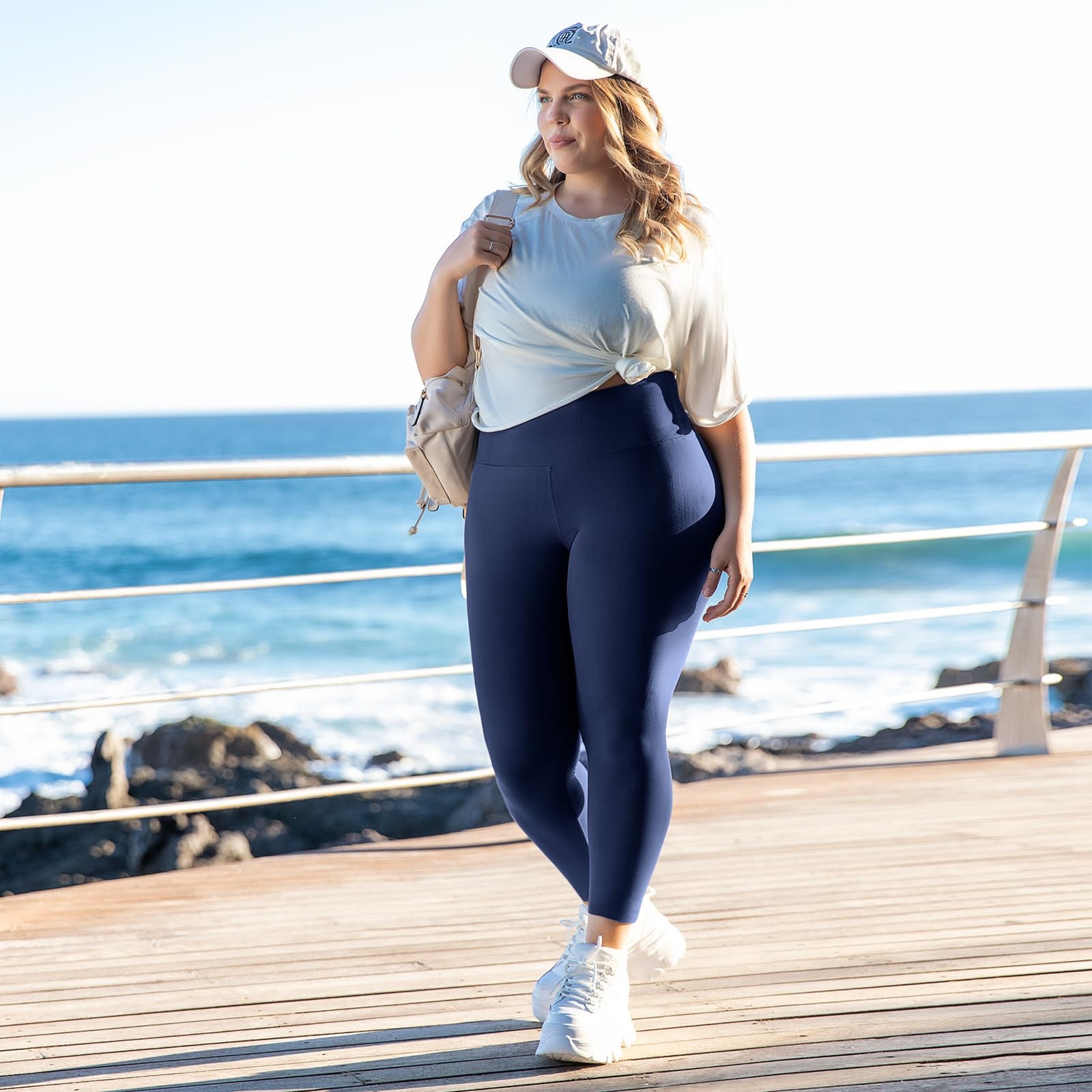 Leggings Damen Plus Size Große Größen High Waist Sport Leggings Damen für Gym Outdoor
