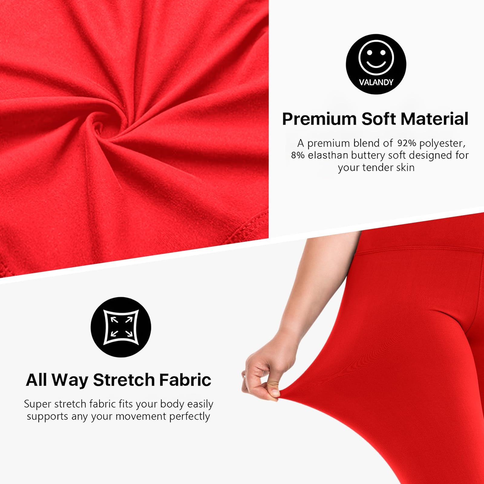 Leggings Damen Plus Size Große Größen High Waist Sport Leggings Damen für Gym Outdoor