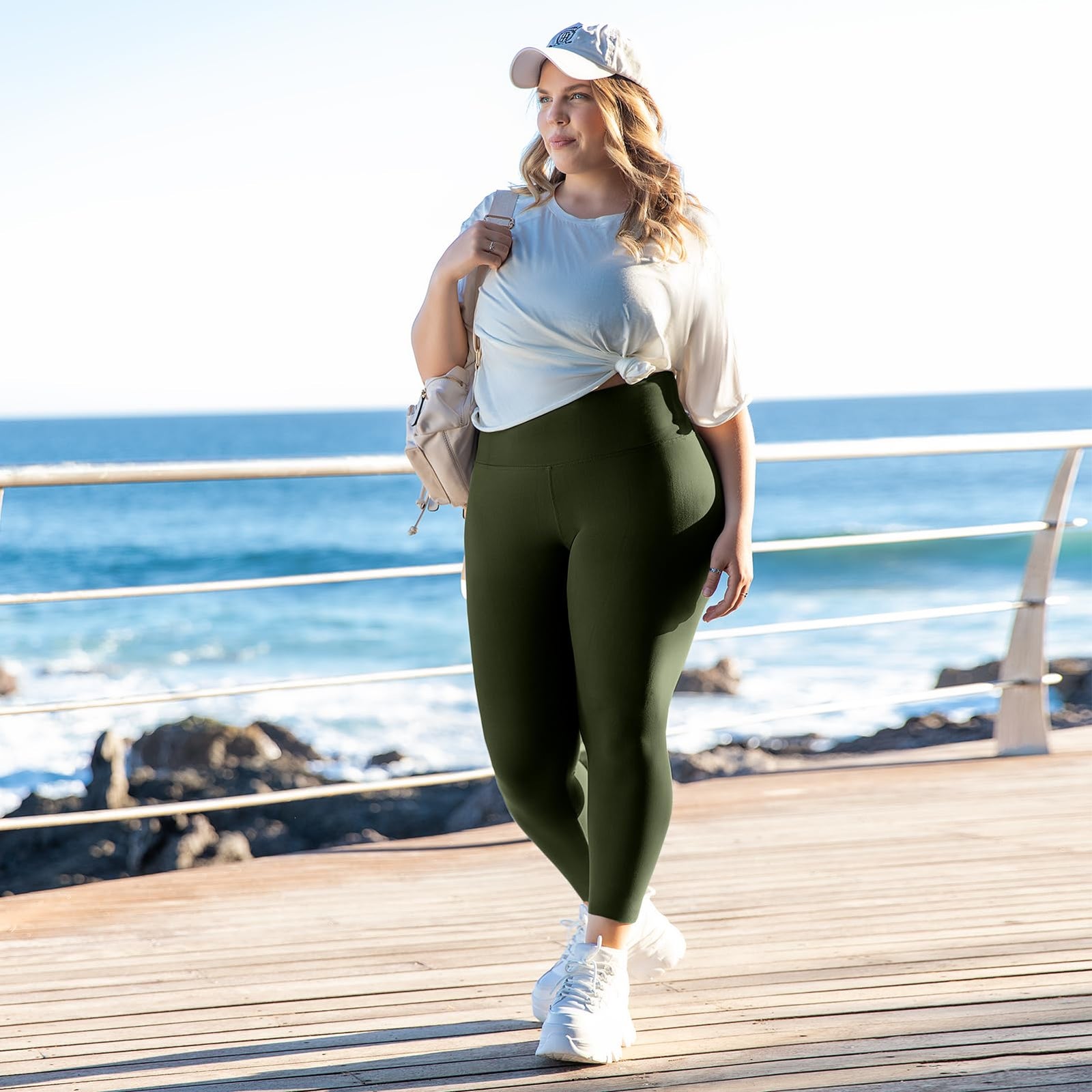 Leggings Damen Plus Size Große Größen High Waist Sport Leggings Damen für Gym Outdoor