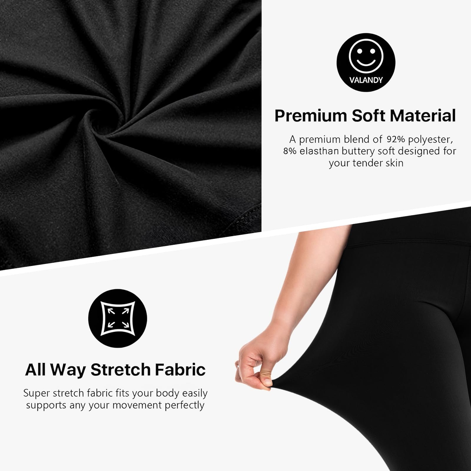 Leggings Damen Plus Size Große Größen High Waist Sport Leggings Damen für Gym Outdoor