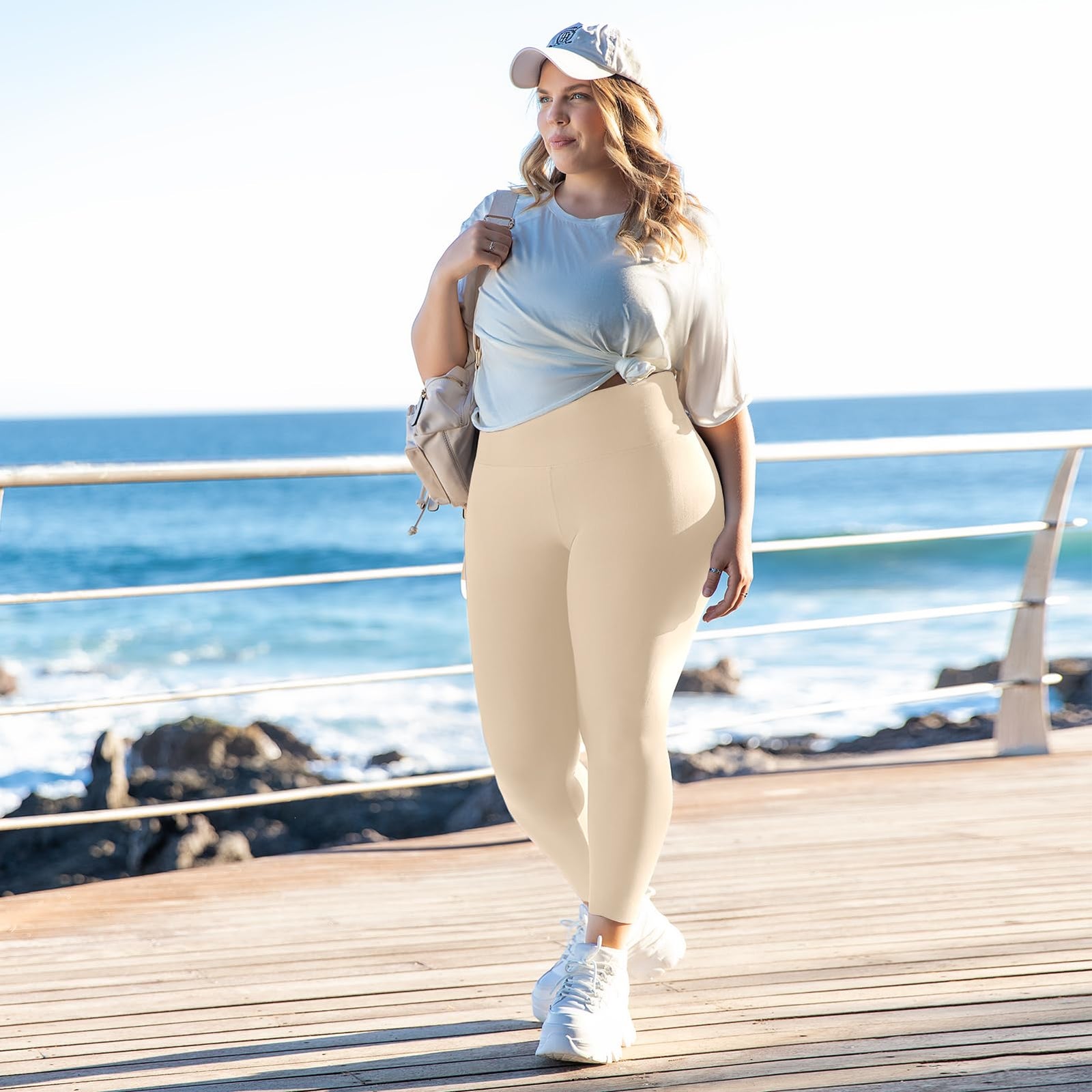 Leggings Damen Plus Size Große Größen High Waist Sport Leggings Damen für Gym Outdoor