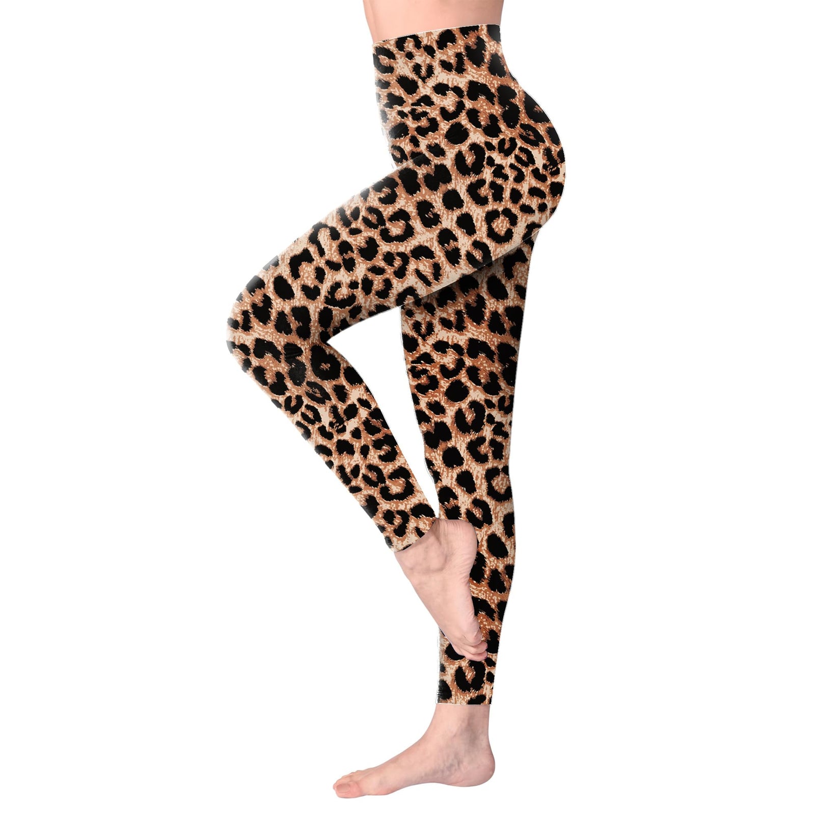 Leggings Damen High Waist - Blickdicht Leggins mit Bauchkontrolle für Sport Yoga Gym