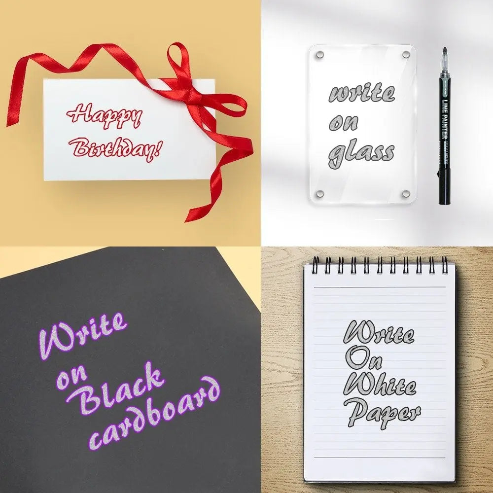 Glossy Outline Stifte 12 Farben – Magische Glitzer Marker Set für Kinder & DIY Basteln