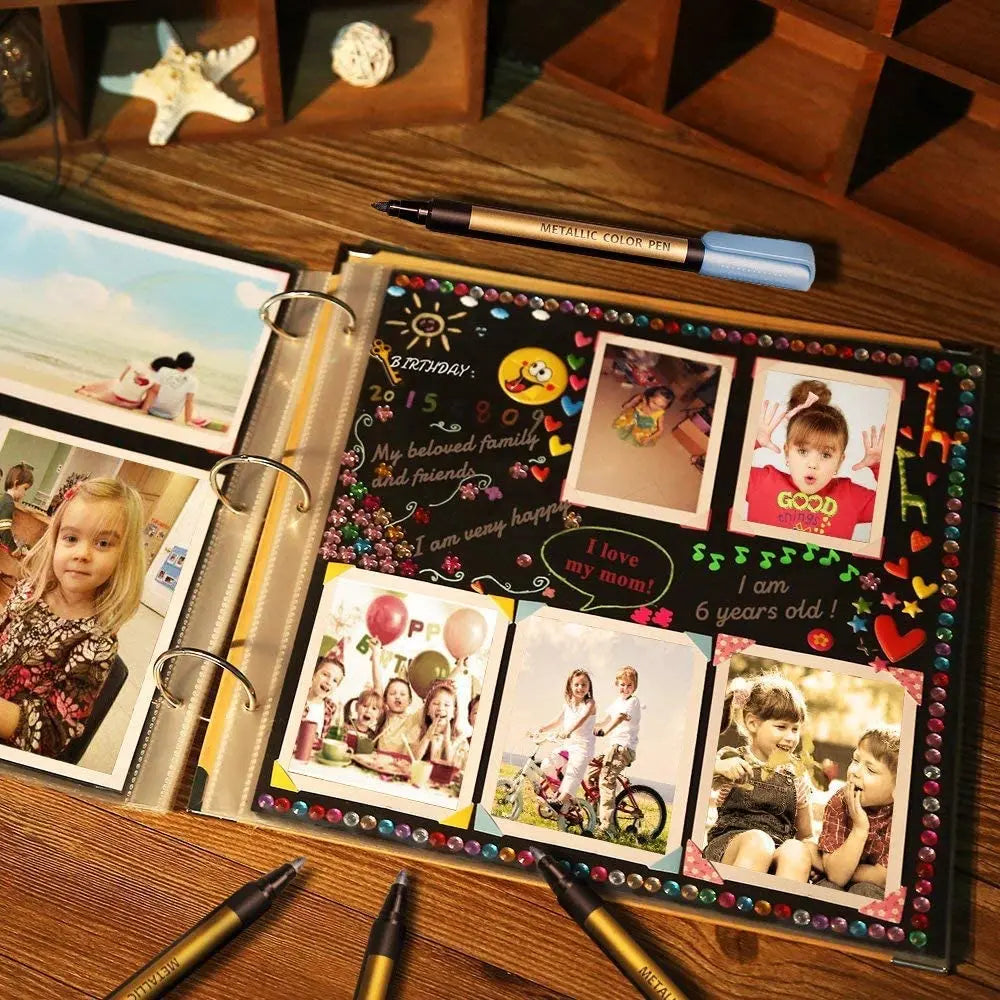 Metallic Marker Stifte – Glänzende Pens für DIY, Karten, Scrapbooking & Deko