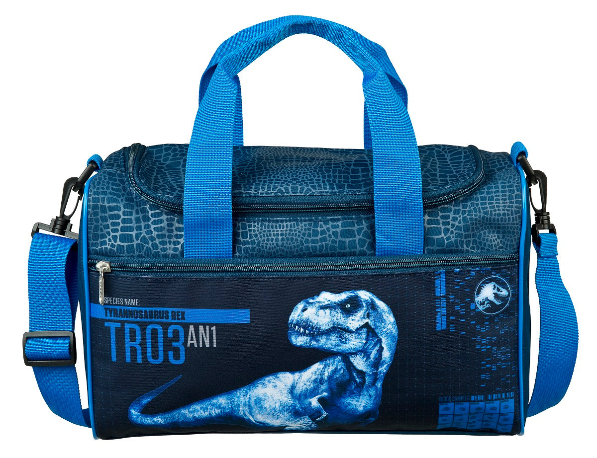 Jurassic World Sporttasche Kinder – Tasche mit Hauptfach & Fronttasche Dinosaurier