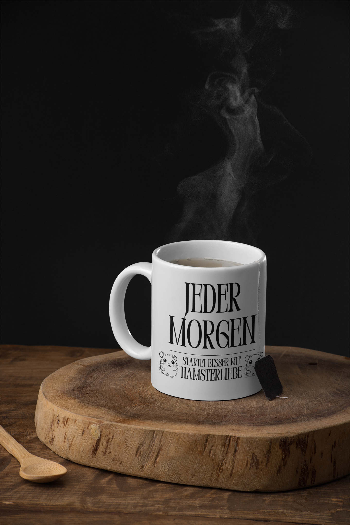 Tasse Hamster Tiere „Jeder Morgen startet besser mit Hamsterliebe!“ Tierfreunde