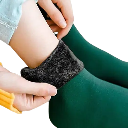 Gefütterte Socken Fleece bunte Farben Winter Schnee Warm