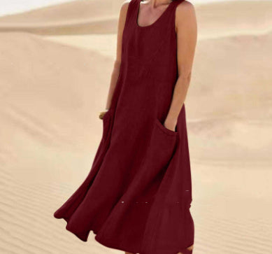 Sommerkleid ohne Ärmel mit Taschen – Lässig, Luftig & Stilvoll