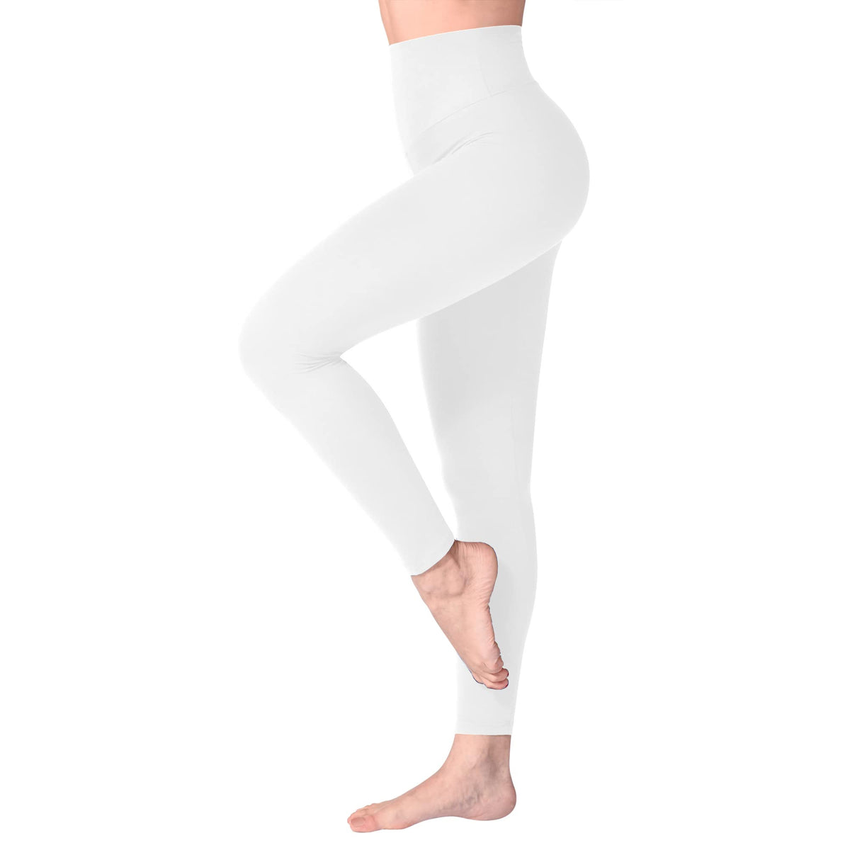 Leggings Damen High Waist - Blickdicht Leggins mit Bauchkontrolle für Sport Yoga Gym
