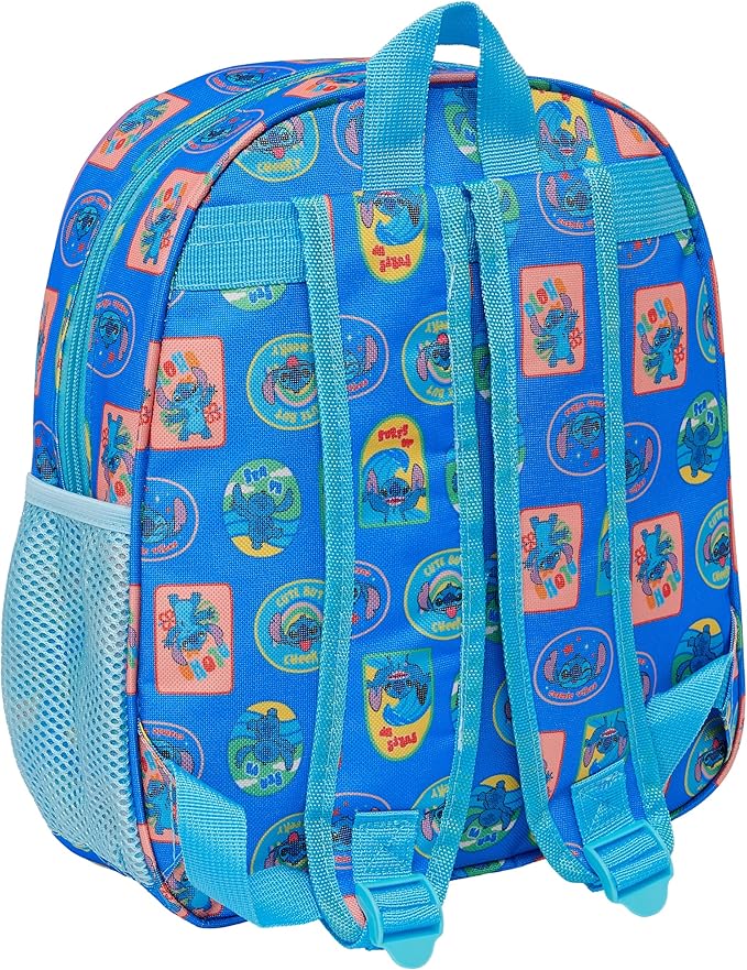 3D Stitch Rucksack für Kinder – Thermo-Front, Netzfach & Trolley-kompatibel