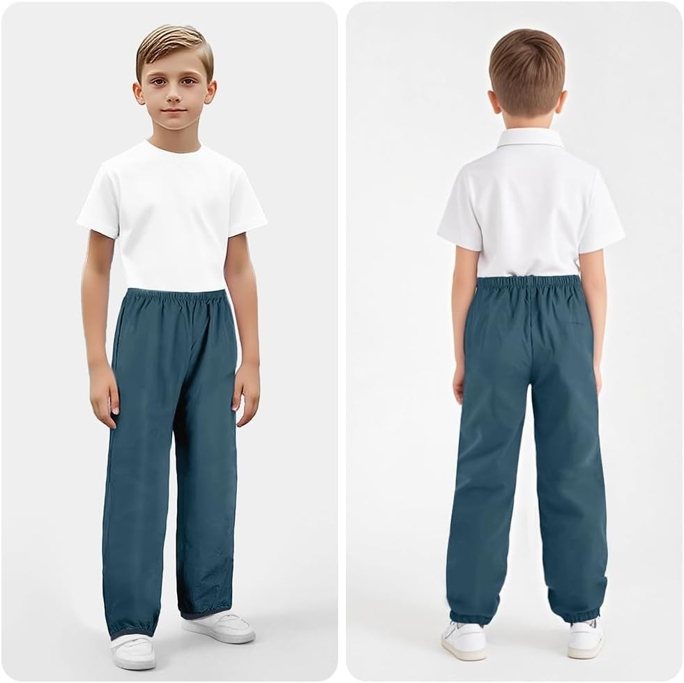 Kinder Regenhose wasserdicht & atmungsaktiv mit Reflektor – inkl. Tasche (Gr. 132–162)