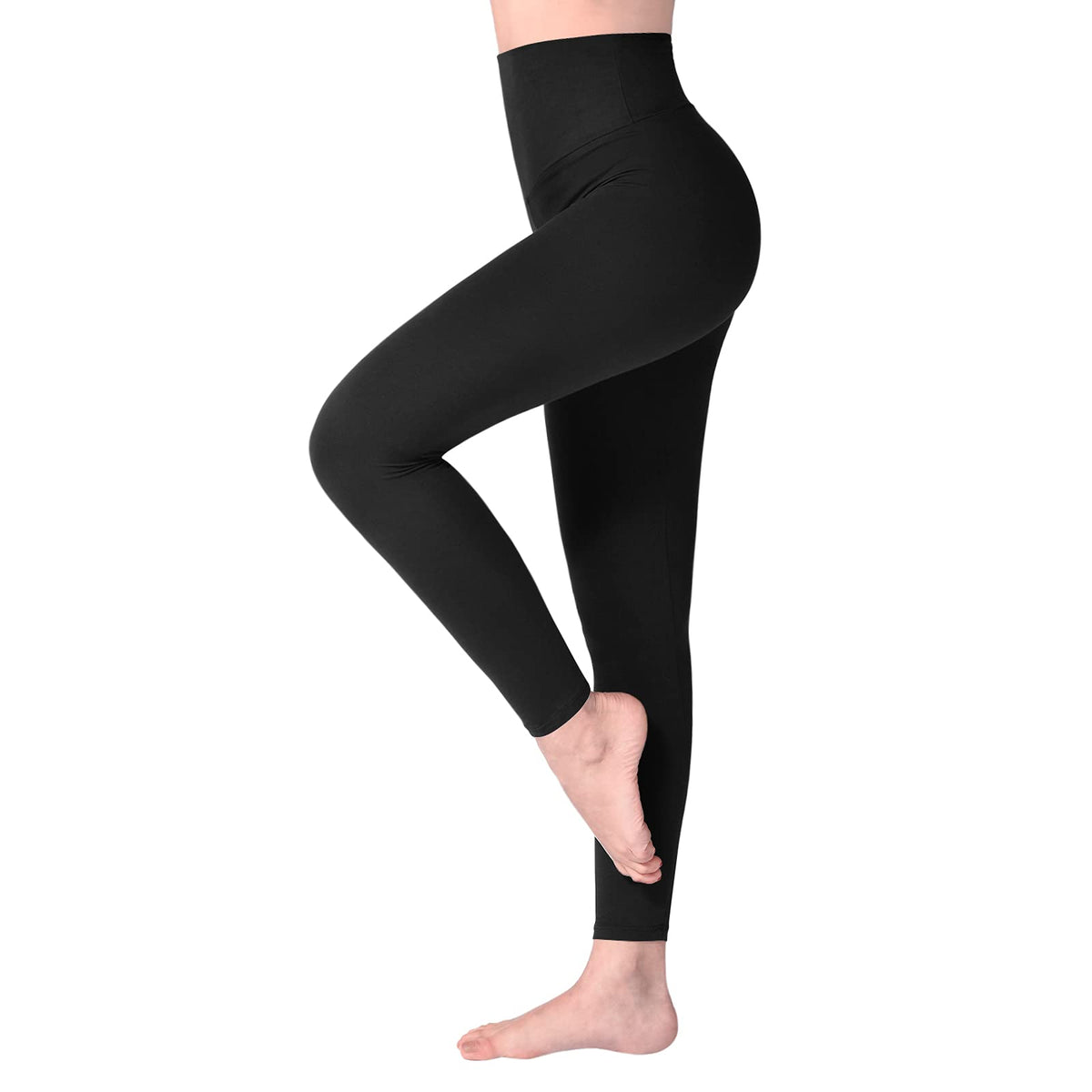 Leggings Damen High Waist - Blickdicht Leggins mit Bauchkontrolle für Sport Yoga Gym