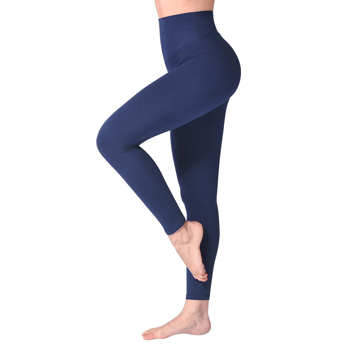 Leggings Damen High Waist - Blickdicht Leggins mit Bauchkontrolle für Sport Yoga Gym