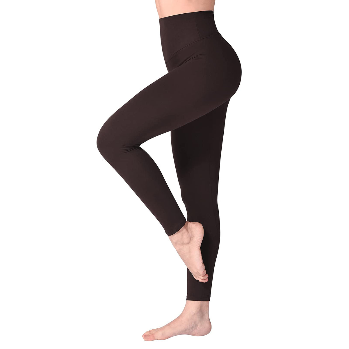 Leggings Damen High Waist - Blickdicht Leggins mit Bauchkontrolle für Sport Yoga Gym