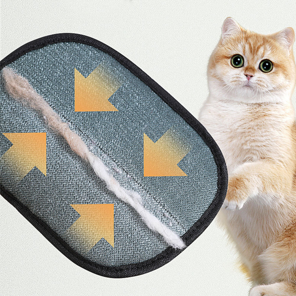 Fellentferner Fellmagnet Handschuhe doppelseitig – für Hunde & Katzen geeignet - zur Entfernung von Tierhaaren