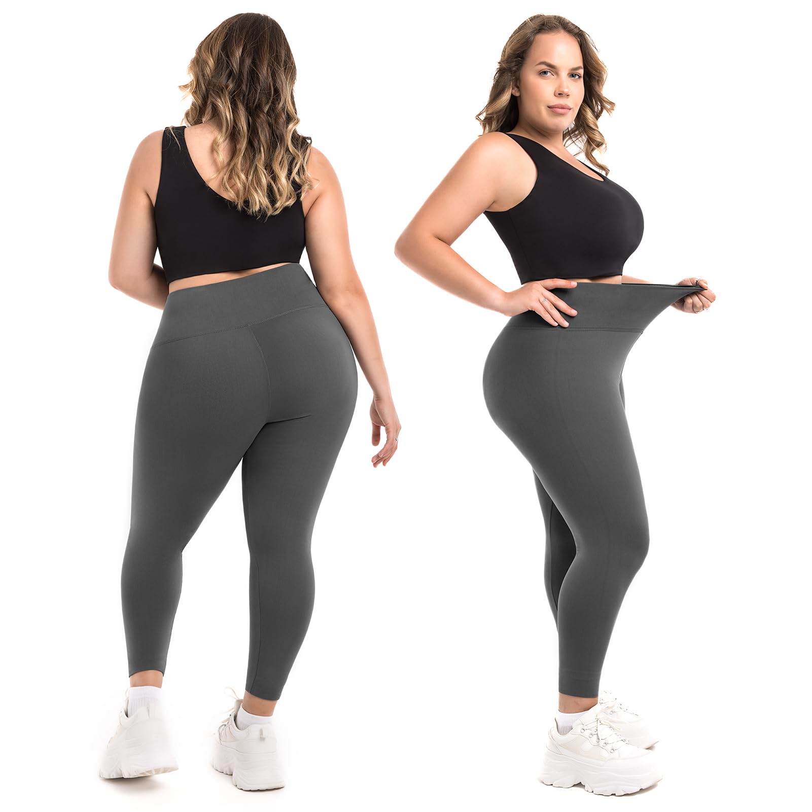 Leggings Damen Plus Size Große Größen High Waist Sport Leggings Damen für Gym Outdoor