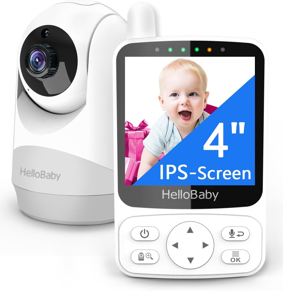 Babyphone mit Kamera – Baby Monitor 29h Akku, Nachtsicht & 2-Wege-Audio