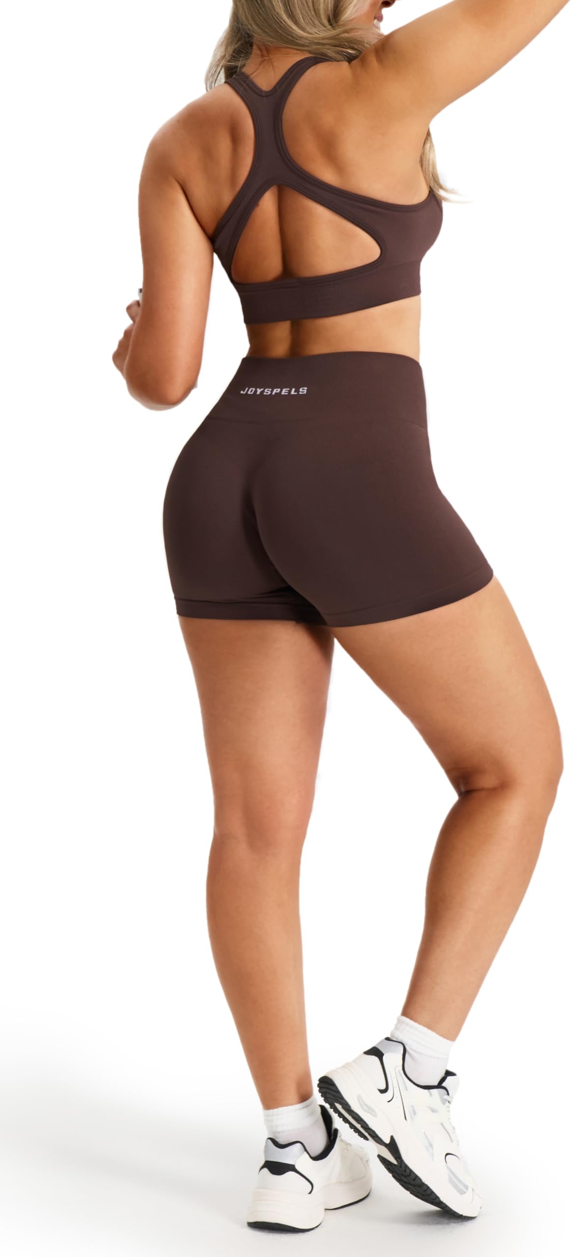 Revolution Seamless Sport Shorts Damen, Radlerhose Kurze Sporthose Damen High Waist Booty Lifting Fitness Gym Shorts