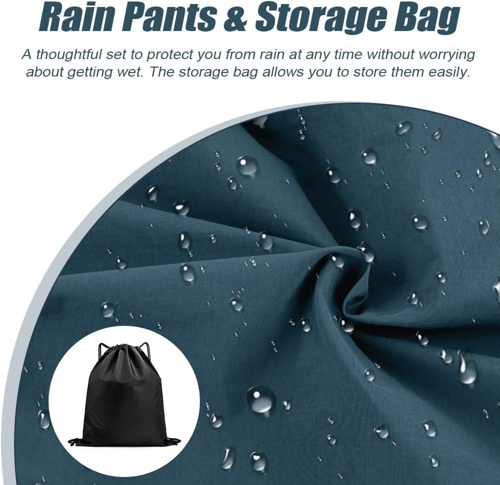 Kinder Regenhose wasserdicht & atmungsaktiv mit Reflektor – inkl. Tasche (Gr. 132–162)