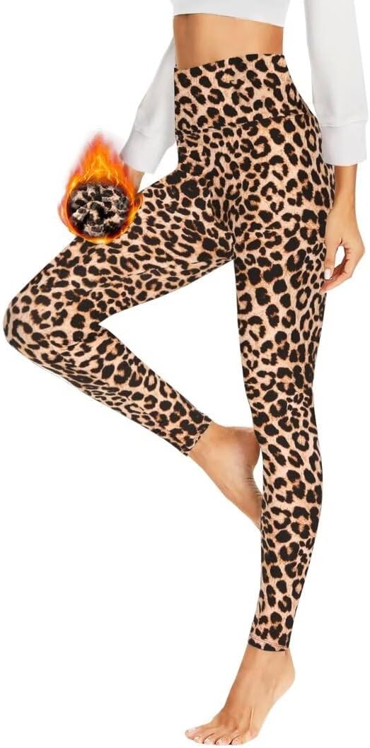 Thermo Leggings Damen Gefüttert Im Winter, High Waist Thermoleggings Warm Thermohose Blickdicht Strumpfhose Für Sport