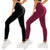 2er Pack Leggings Damen High Waist - Sportleggins Elastisch Yogahose Blickdicht Fitness Gym Yoga