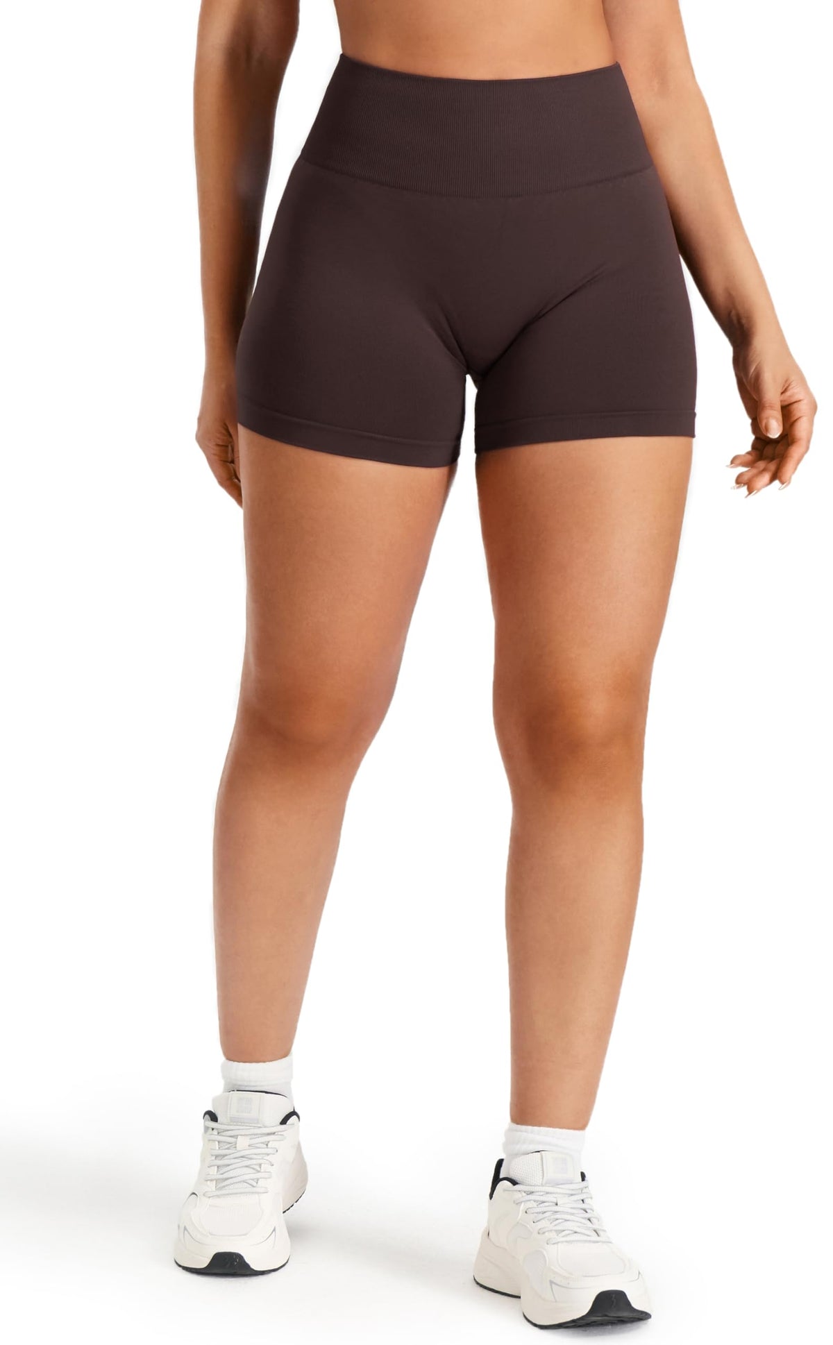 Revolution Seamless Sport Shorts Damen, Radlerhose Kurze Sporthose Damen High Waist Booty Lifting Fitness Gym Shorts