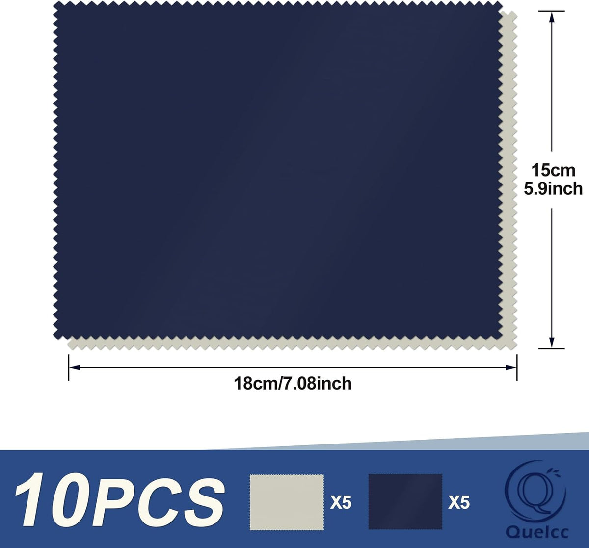 10 Stück Brillenputztücher, Mikrofaser Reinigungstuch, Microfaser Display Reinigungstuch, Für Brillen, Bildschirme, Kamera-Mikrofasertuch (15 X 18Cm)