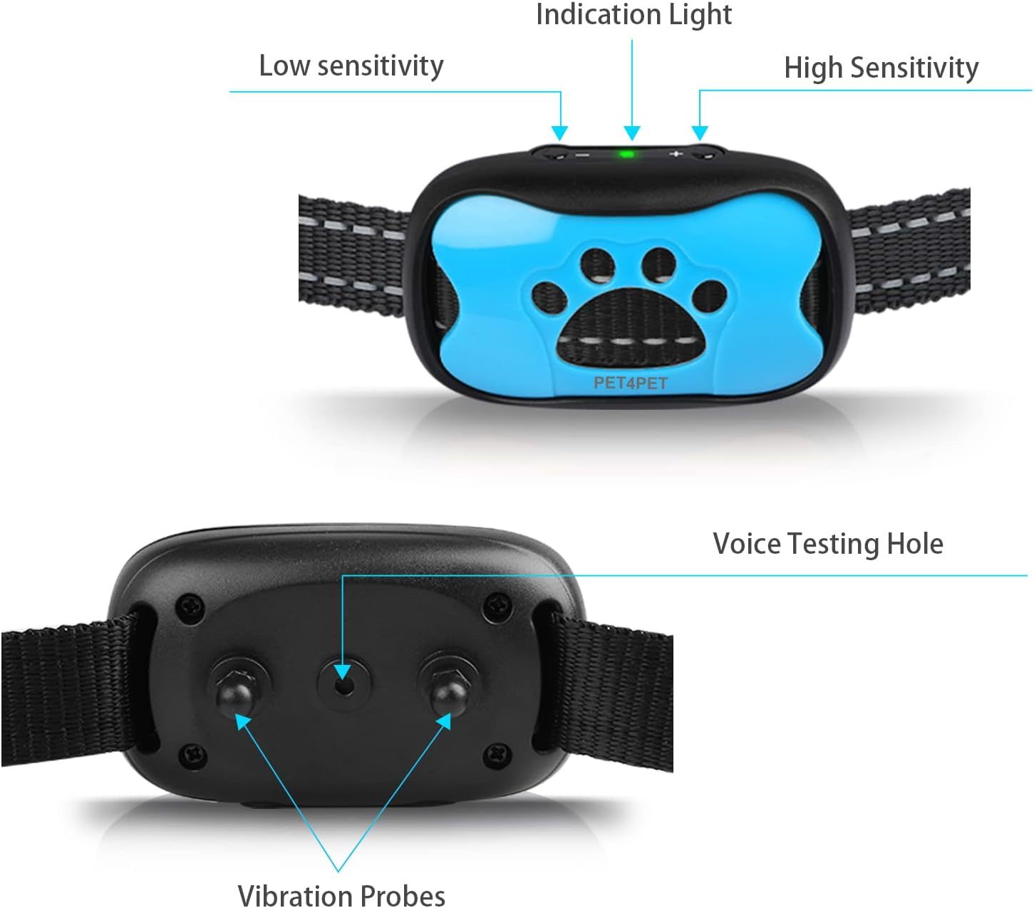 Anti-Bell-Hundehalsband – Sanfte Erziehung mit Ton & Vibration