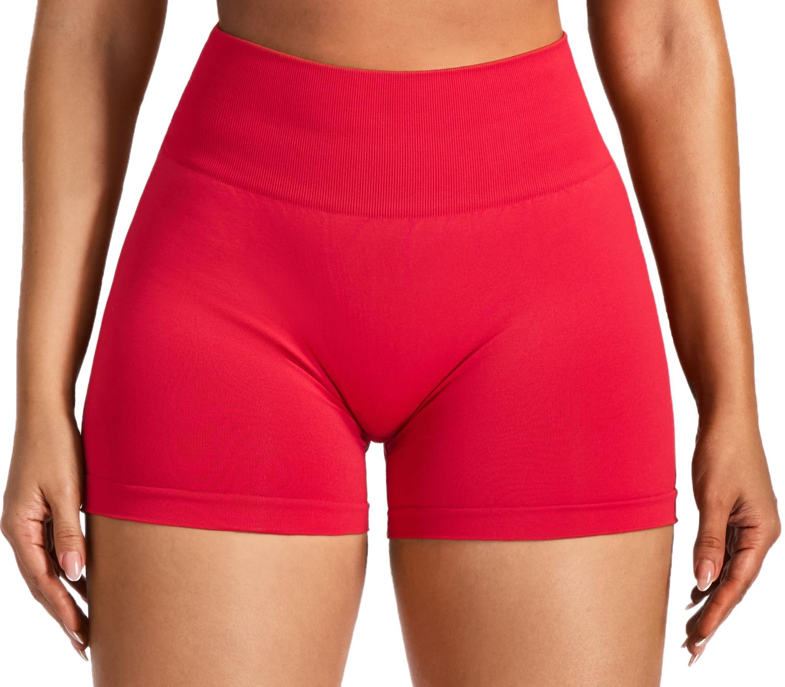 Revolution Seamless Sport Shorts Damen, Radlerhose Kurze Sporthose Damen High Waist Booty Lifting Fitness Gym Shorts
