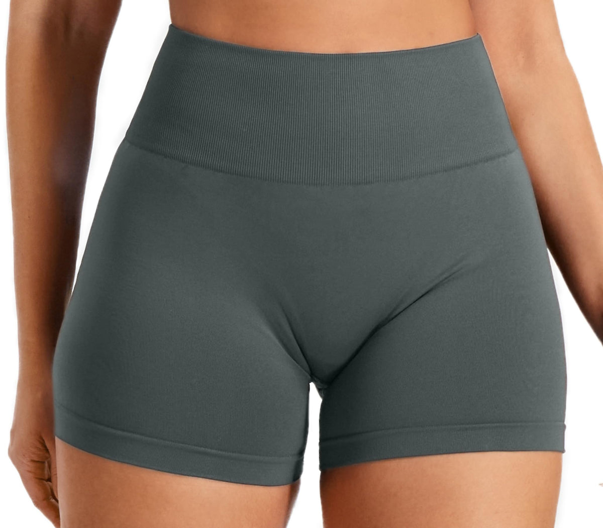Revolution Seamless Sport Shorts Damen, Radlerhose Kurze Sporthose Damen High Waist Booty Lifting Fitness Gym Shorts