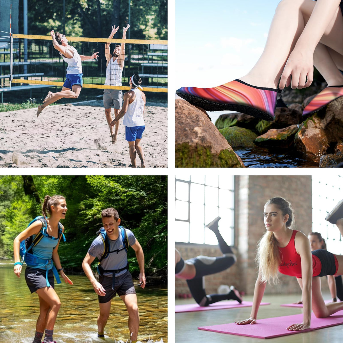 Wasserschuhe Damen Herren Kinder – Badeschuhe, Aquaschuhe, Barfuß-Schuhe