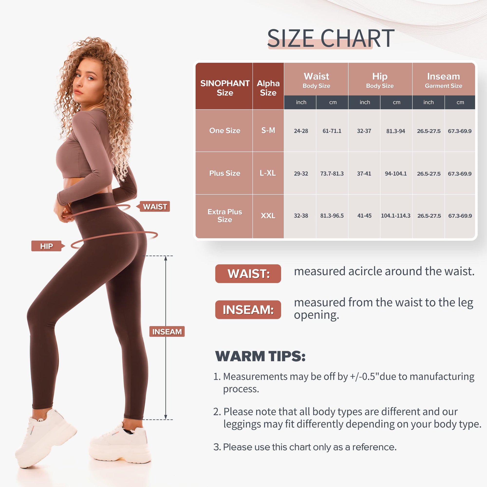Leggings Damen High Waist - Blickdicht Leggins mit Bauchkontrolle für Sport Yoga Gym