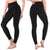 2er Pack Leggings Damen High Waist - Sportleggins Elastisch Yogahose Blickdicht Fitness Gym Yoga