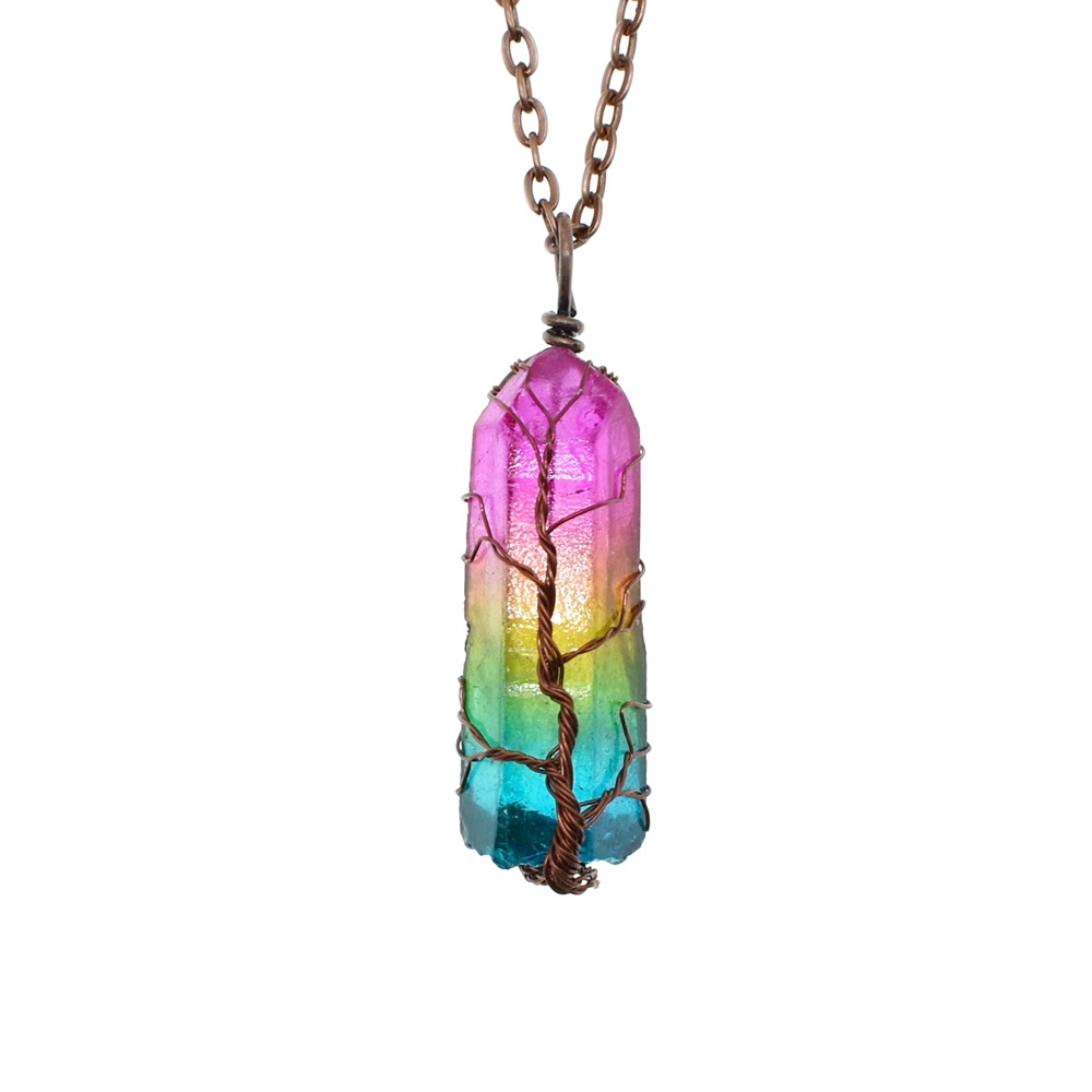 Stein des Lebens Kette – Anhänger Lebensblume für Harmonie & Energie
