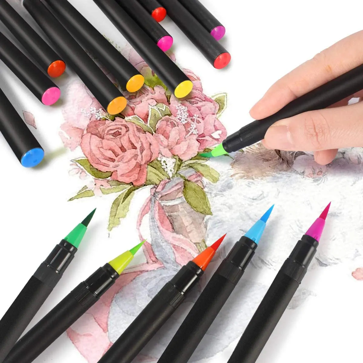 Pinselstifte Aquarellstifte Mit Befüllbaren Wassertankpinsel Malerei