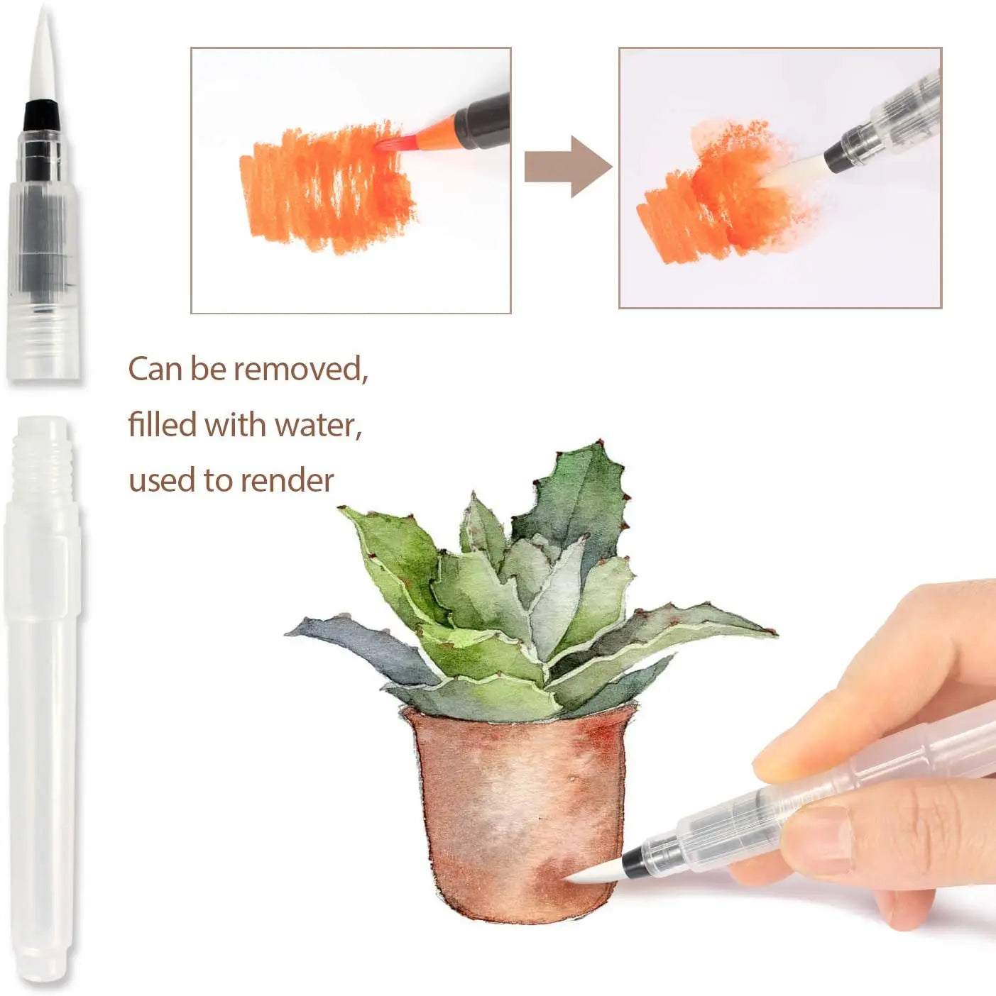 Pinselstifte Aquarellstifte Mit Befüllbaren Wassertankpinsel Malerei