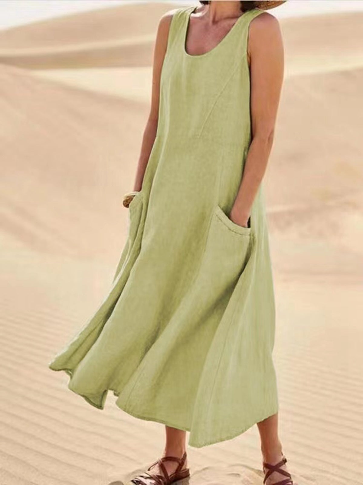 Sommerkleid ohne Ärmel mit Taschen – Lässig, Luftig & Stilvoll