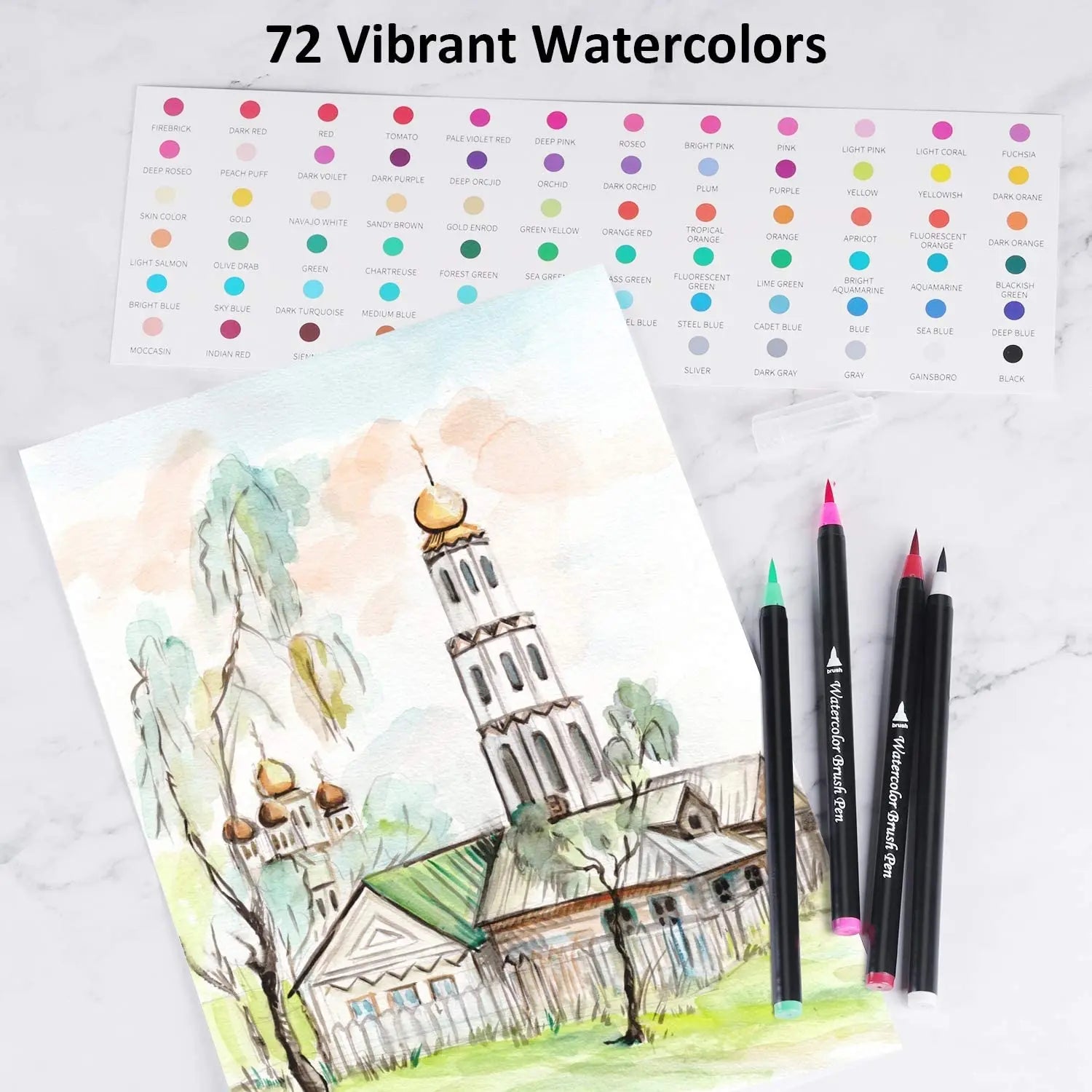 Pinselstifte Aquarellstifte Mit Befüllbaren Wassertankpinsel Malerei