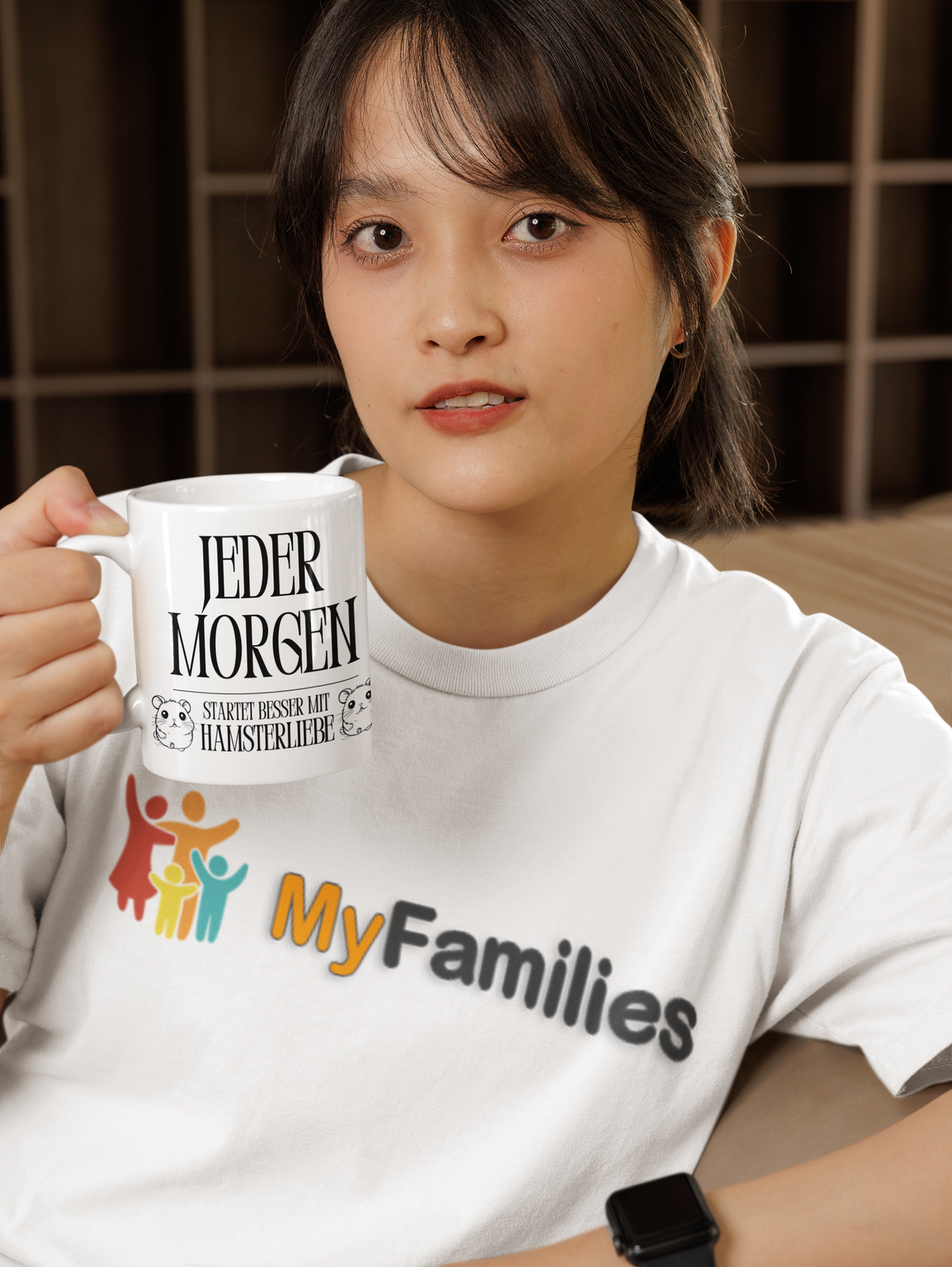 Tasse Hamster Tiere „Jeder Morgen startet besser mit Hamsterliebe!“ Tierfreunde