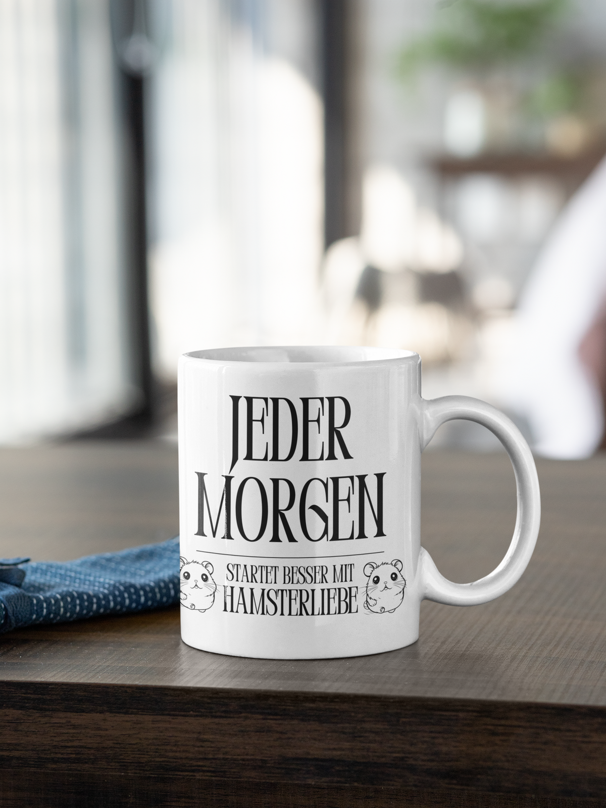 Tasse Hamster Tiere „Jeder Morgen startet besser mit Hamsterliebe!“ Tierfreunde